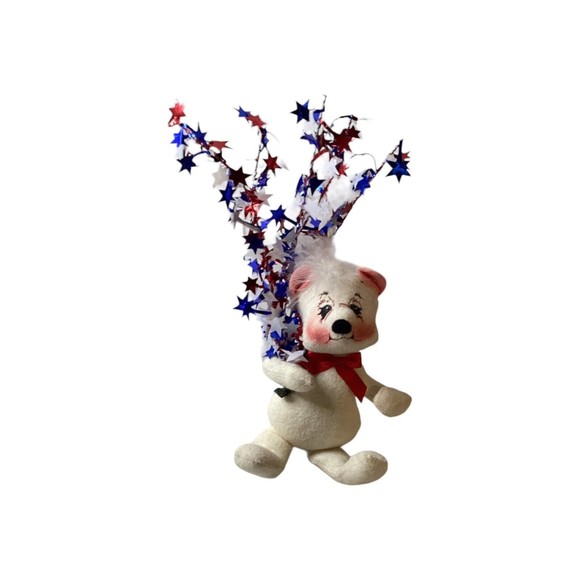 Annalee 8” Patriotic Fourth Of July Bear Stars 2000 - Picture 2 of 6